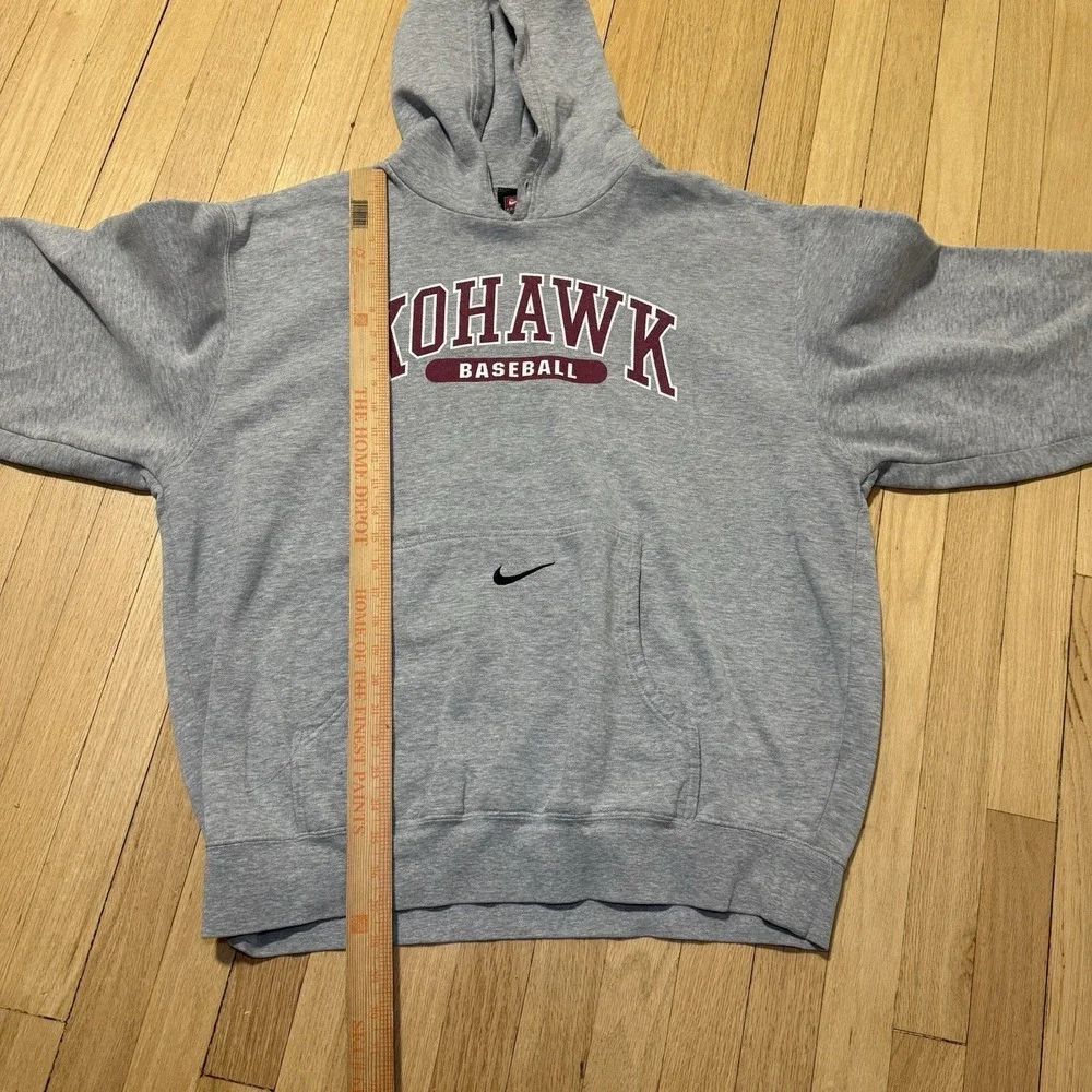 Vintage Nike Center Swoosh Kohawk Baseball Sweater Mens XL Hoodie‎ Y2K 2000s